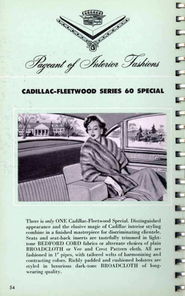 1953 Cadillac Salesmans Data Book Page 114
